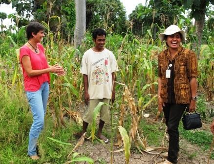 University of Queensland Associate Professor Elske van de Fliert made a four-day field visit to the ACIAR project she leads in West Timor, Indonesia.