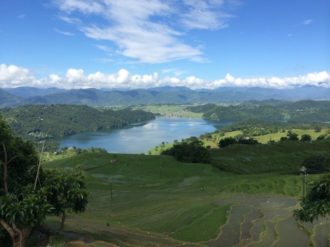 Rice terracing, lake and wild forests in Kaski District, Nepal. Credit: Bioversity International/J.Zucker