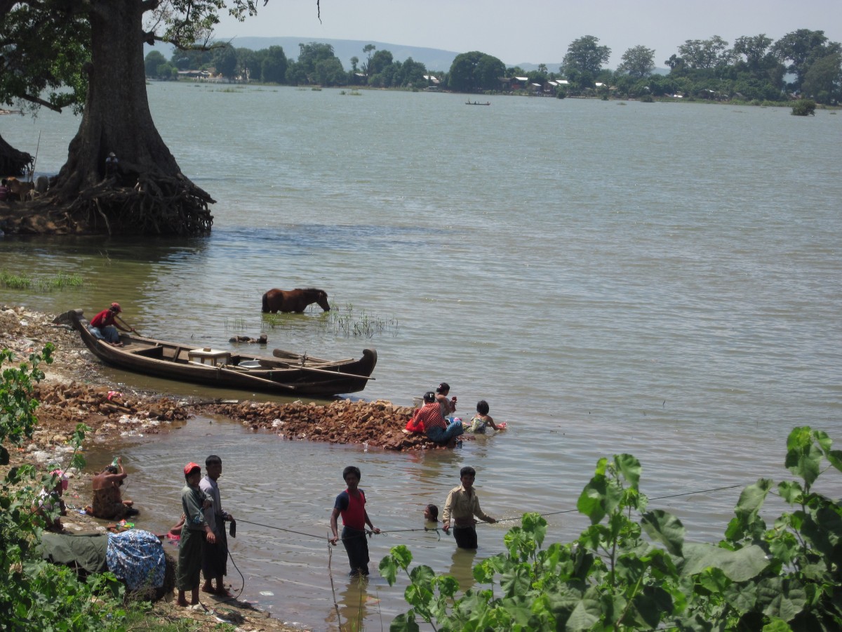 Rivers serve a wide variety of purposes in Myanmar.