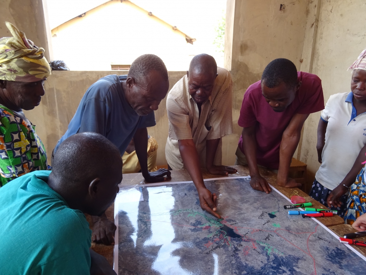 Farmers map out ecosystem services and disservices near Binaba reservoir in Ghana