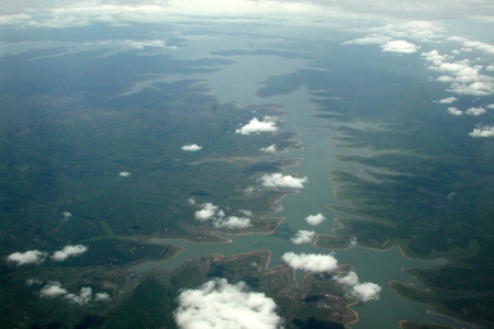 Volta River from the sky