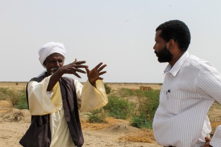 Community leader and researcher discuss local challenges in Gash Die, Sudan.