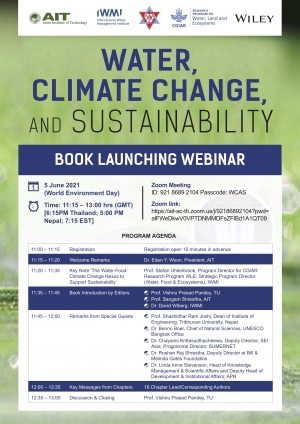 BOOK LAUNCHING WEBINAR - WATER, CLIMATE CHANGE, AND SUSTAINABILITY 