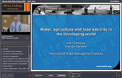 Water, agriculture and food security in the developing world.