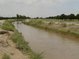 Irrigaiton canal in Central Asia