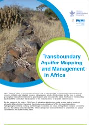Transboundary aquifer mapping and management in Africa2014