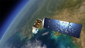 An artists rendition of the next Landsat satellite