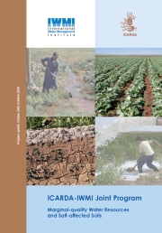 ICARDA-IWMI Joint Program – Marginal-quality Water Resources and Salt-affected Soils