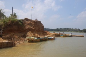 illegal mining along maha oya
