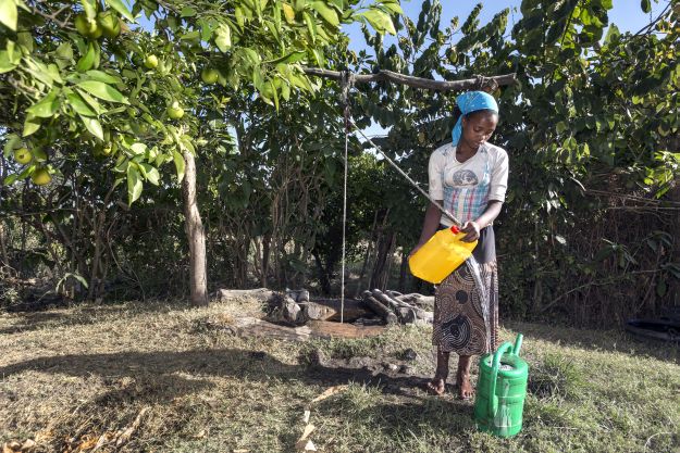 Home gardens are perceived as important entry points for empowering women and improving nutrition at the household level Photo: Petterik Wiggers/IWMI