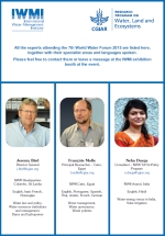 Staff flyer for the 7th World Water Forum 2015
