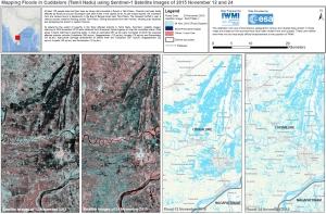 Mapping Floods in Cuddalore (Tamil Nadu) using Sentinel-1 Satellite Images of 2015 November 12 and 24