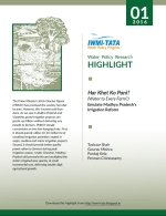 IWMI Tata water Policy Research Program Highlight 01, 2016