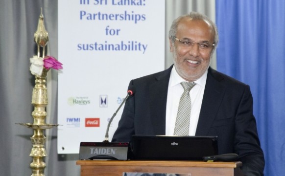 Hon Minister Rauff Hakeem addresses the World Water Day dialogue