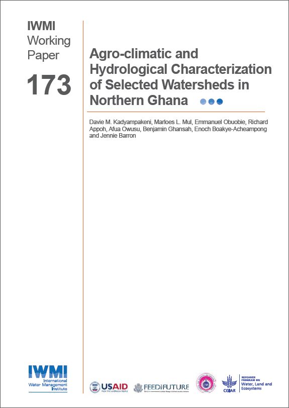 Agro-climatic and hydrological characterization of selected watersheds in northern Ghana
