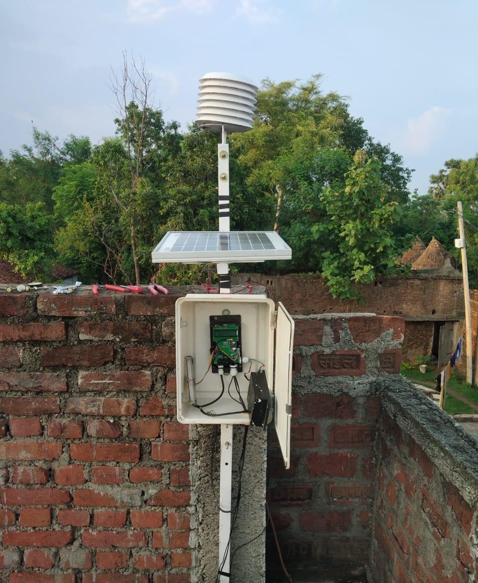 Automatic Weather Station installed in Belaganj Block, Gaya District, Bihar