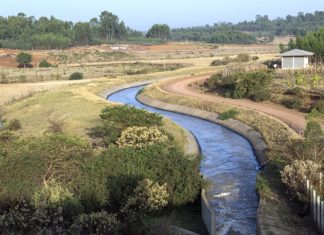 Main Canal coming out of the Qoga dam found around Bahirdar area