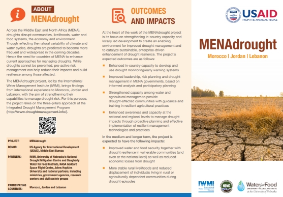 Download MENAdrought project – Brochure