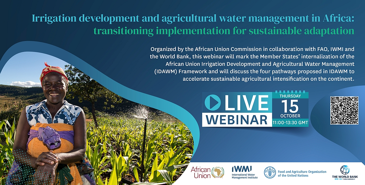 Webinar: Irrigation development and agricultural water management in Africa: transitioning implementation for sustainable adaptation
