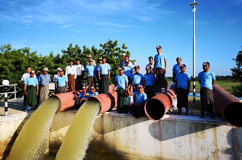 A water user group ready to own their scheme in Myinmu, Myanmar.
