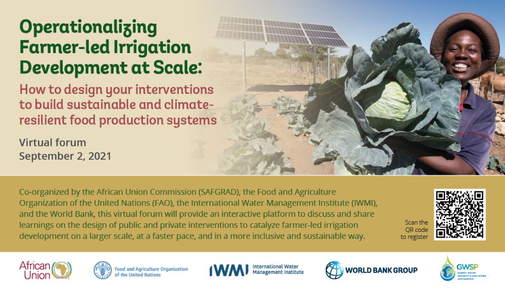 Virtual forum: Operationalizing farmer-led irrigation development at scale