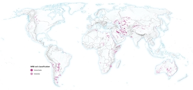 Source: Data from the Harmonized World Soil Database and the World Reference Base for Soil Resources, FAO/IUSS/ISRIC