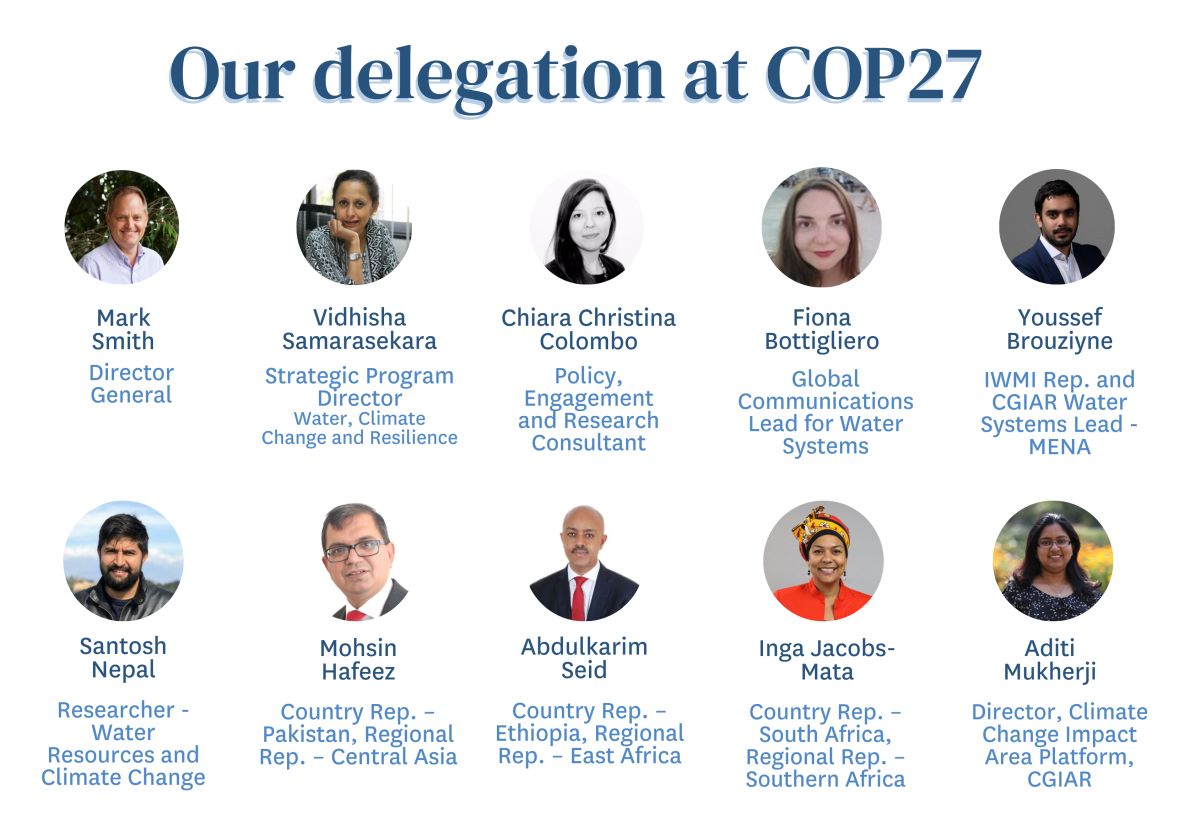 Our delegation at COP27 (click for larger view)