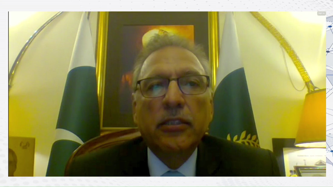 Closing address by Pakistan President Dr. Arif Alvi. 