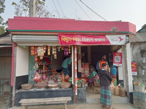 A small village shop owned by a farmer in Mymensigh, Bangladesh. Jamal Uddin