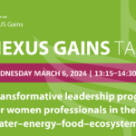 NEXUS GAINS Talks: Transformative leadership program for women professionals in the water–energy–food–ecosystems nexus