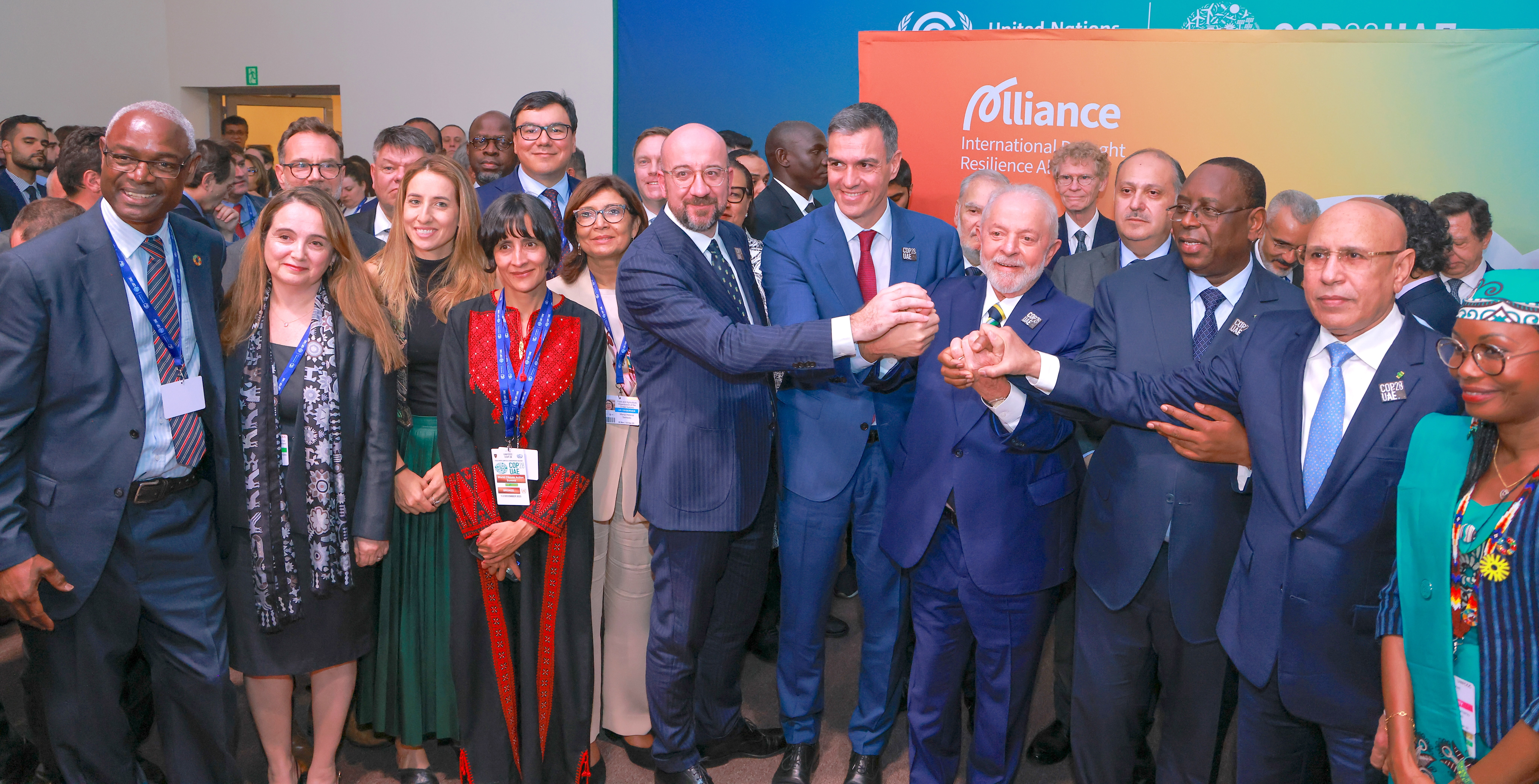 World leaders attended the International Drought Resilience Alliance (IDRA) at COP28. IDRA consists of 36 countries and 28 organizations working together to build resilience to drought. Photo: UNCCD